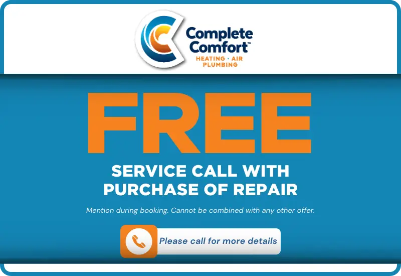 Free service call with repair