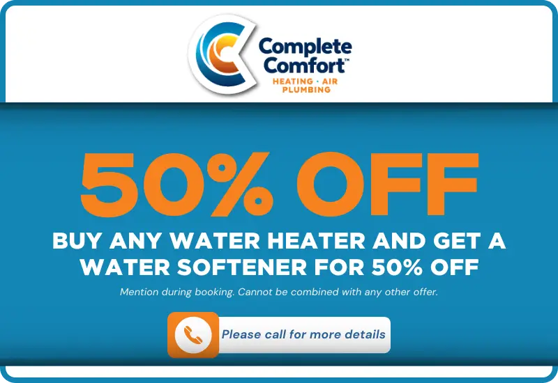 50% off water softener deal