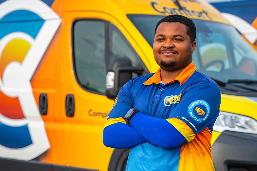 Confident Complete Comfort Technician