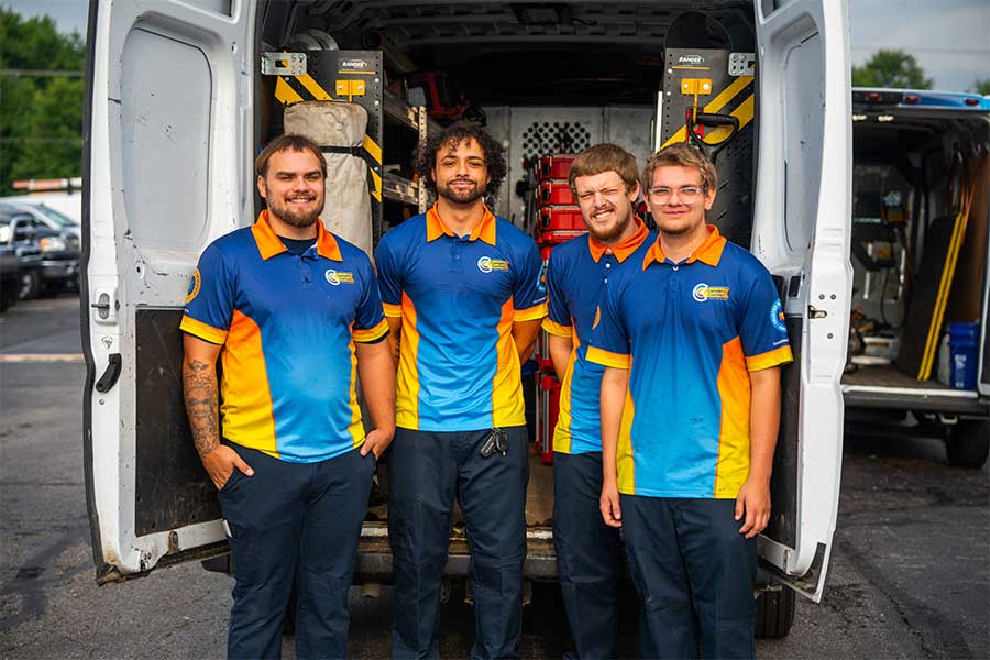 Complete Comfort Team in Uniform