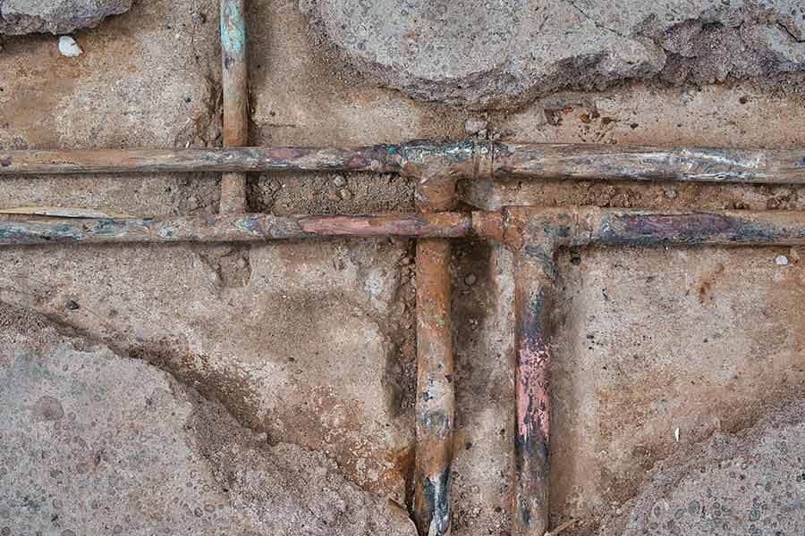Slab leak detection and repair services