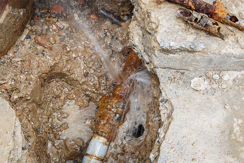 Main water line repair and replacement services
