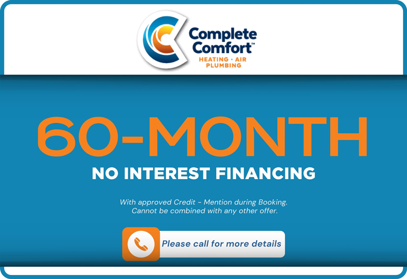 60-month no interest financing offer